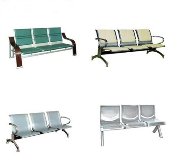 Colored Plastic Medical Treat Waiting Chair Hospital Furniture Chairs With Steel Leg (ALS-C012)