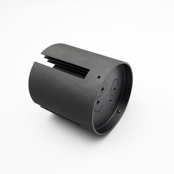 Round Cold Forging Heat Sink With Sand Blast And Anodizing Grey Surface Treatment