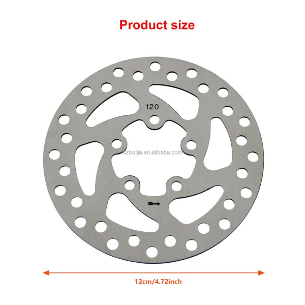 120mm Steel Scooter Brake Disc With 6 Hole Xiaomi Pro Pro2 Electric Scooter Replacement Parts