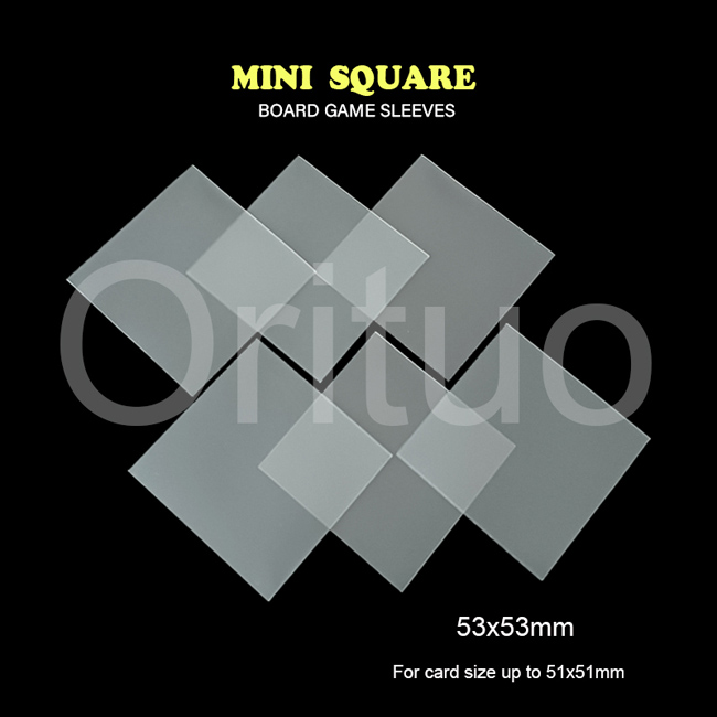 Двойные матовые прозрачные конверты Gamegenic Mini Square 53x53 мм