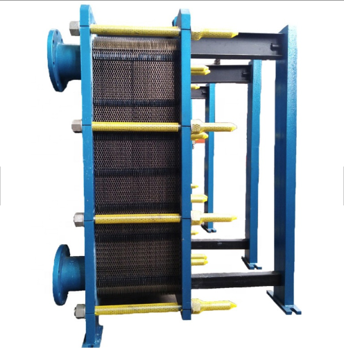 Copper / Stainless Steel Gasketed Plate And Frame Heat Exchanger for Mineral Oil