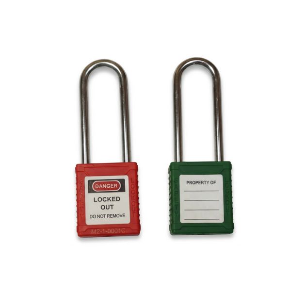 Key Retaining LOTO Safety Padlock With Steel Or Nylon Shackle Customizable