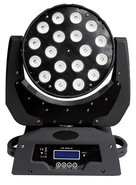 18pcs 4in1 led 10W head light/zoom moving head lights/best selling led moving head lamp