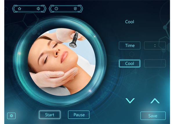 Sistema fracionário de Microneedle Rf do salão de beleza para cicatrizes da acne