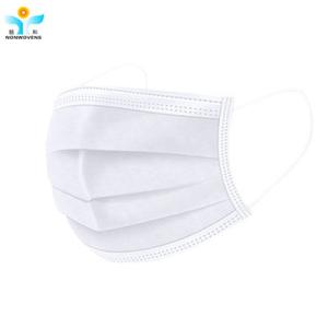 50 Pcs/Box 3 Ply Melt Blown Ear Loop Medical Mask White / Blue Color 17.5cm * 9