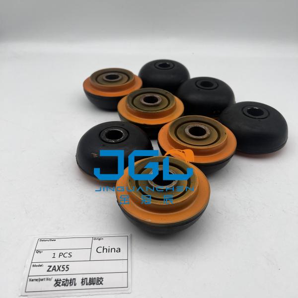Excavator ZAX55 Diesel Engine Parts Rubber Support Cushion For Engine Cushion