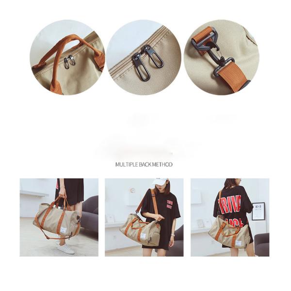 Thread Pattern Custom Logo Foldable Luggage Bag for Large Capacity Waterproof Travel