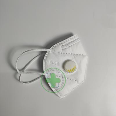 White Kn95 Mask With Valve Breathable Mask Kn95 Mask Has 95% Filtering Function