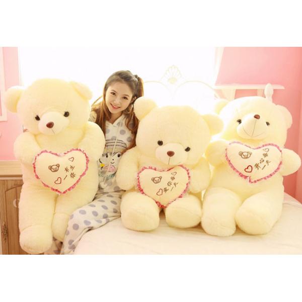 holding heart teddy bear, china plush toy animals, animal teddy bears