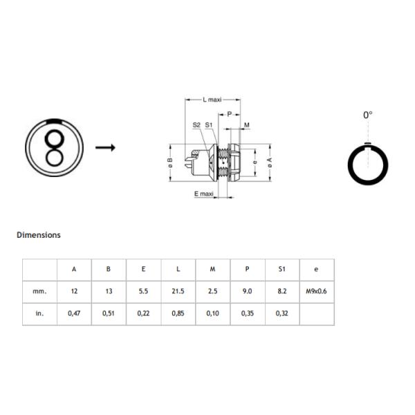 Vacuumtight Back Panel PCB Female Socket Lemo Push Pull Connectors HEG Receptacle