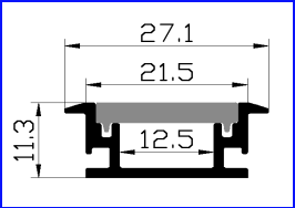 LED Rigid Strip Light Buried Light Trough PXG-403 24W House LED Strip Lighting