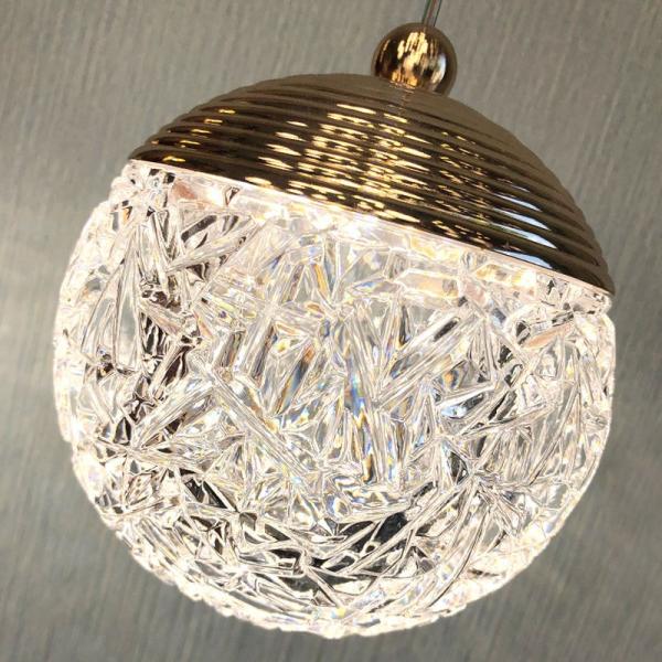 Lámpara colgante acrílica dorada regulable, lámparas de cristal, accesorios de iluminación, araña moderna para restaurante