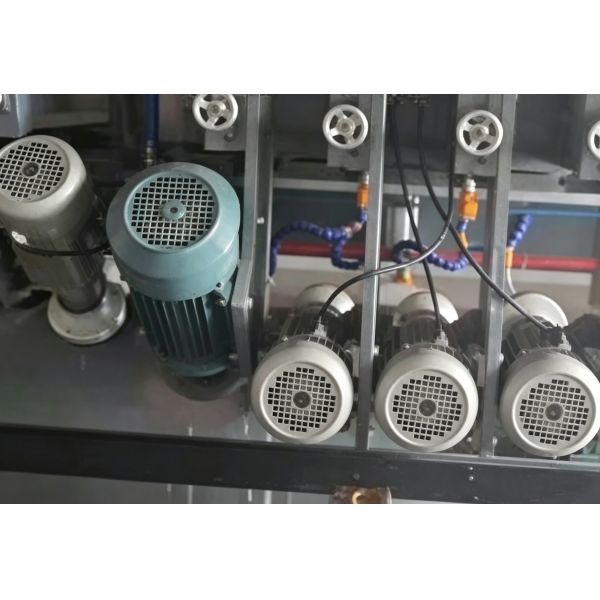 ZEUS 45 Degree Chamfering Machine One Cutting Four Edgeing PLC Control Gear Drive Bearing Gearbox Stone Grinding 7.5kw Motor