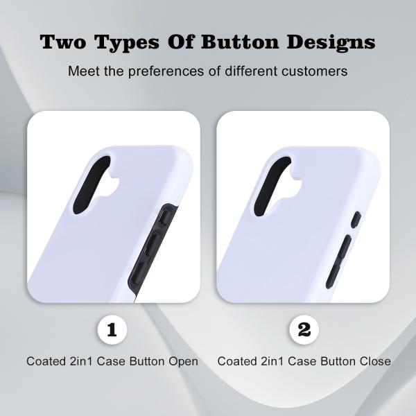 Film Sublimation Phone Case Strong Magnetic Blank Mobile Phone Cases White For iPhone 16