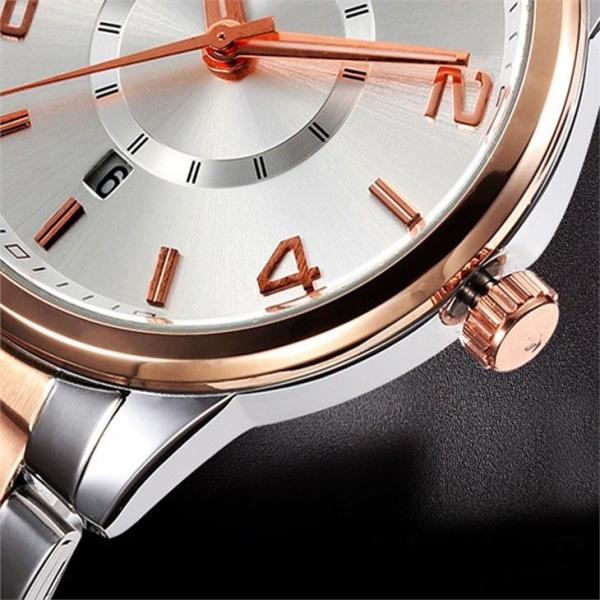 Alloy Quartz Lovers Wrist Watches Bussiness Chronograph Watch Quartz Movt