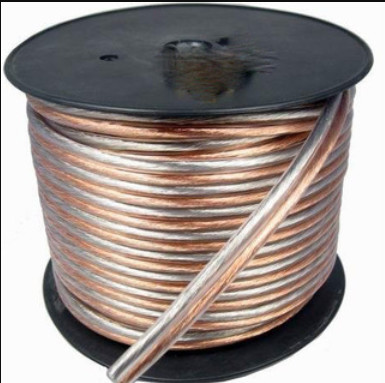 Cabo video audio composto liso gêmeo do CCA 10AWG do revestimento vermelho e preto