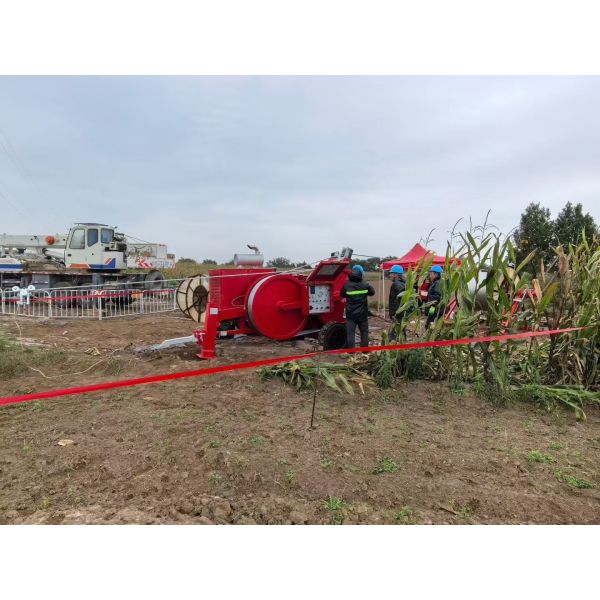 2×40kN Hydraulic Cable Tensioner with Dual-Groove Design for Overhead Line Stringing | Conductor Tension Machine