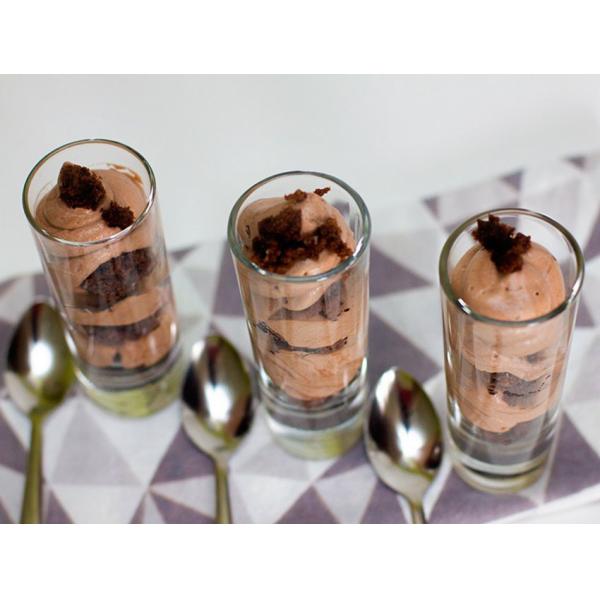 70ml 2.5oz Straight Wall Dessert Glasses Tube Shape Crystal Clear Form