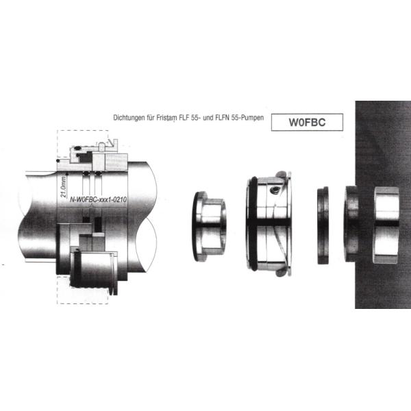 FR-17 WOFBC Industrial Mechanical Seals Suit For FRISTAM FL FLF And FLFN  Pumps