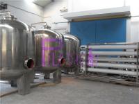 Máquina de uma só camada industrial do Ro 20T com os tanques de armazenamento de aço inoxidável da água