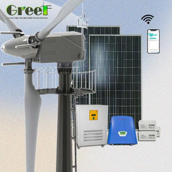 Auto Control Industry  Commerce 20kw 30kw Wind Turbine Generator Pitch Blades