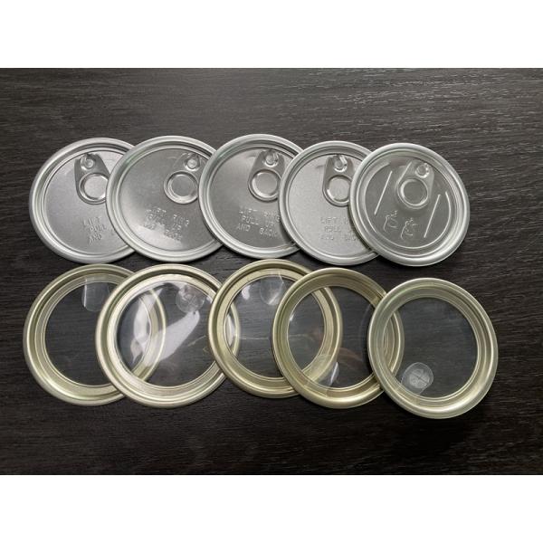 Round Aluminum Easy Open Lid Customized Dog Food Can Caps