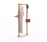 Vêtements blancs en bois Armoire - Assemblage requis 2 portes