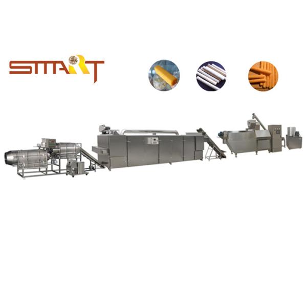 Stainless Steel Extrusion Snacks Food Machinery , Automatic Puff Snack Extruder