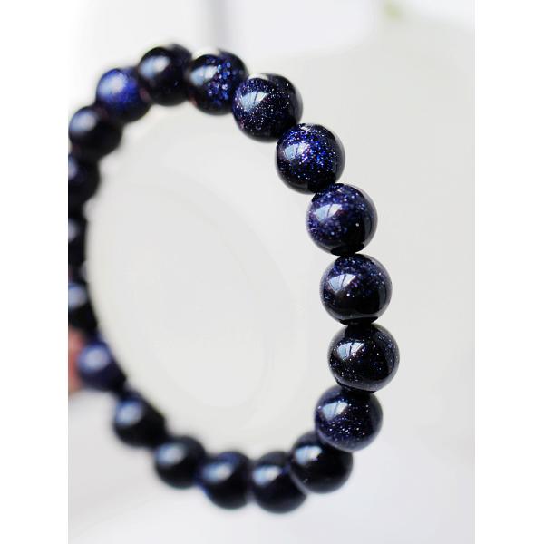 Blue sandstone natural crystal bracelet Wishing star stone lovers hand string bracelet