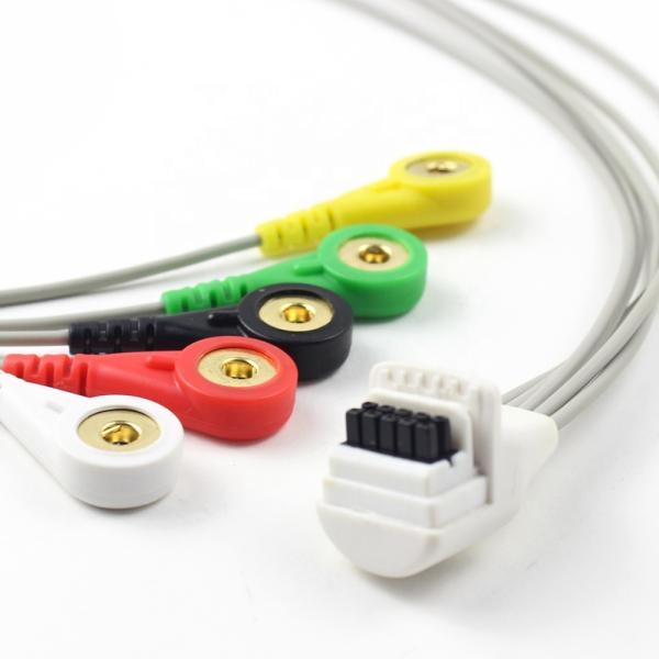 5 Leads Holter ECG Cable Mortara H5 Surgical Supplies EKG Cable For Clinic