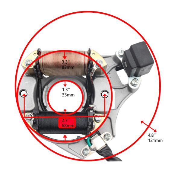 YAYE Магнето генератор статор катушка DY100 для мотоцикла внедорожника Алюминиевая сплав и медная проволока Генератор катушка зажигания
