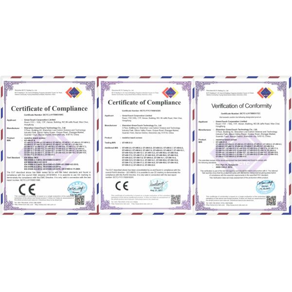 17 Inch 2C Series Mutil Touch Screen Display Monitor With VGA / DVI / USB