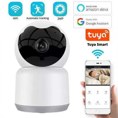 3MP Two Way Audio Indoor Home Security Cameras 360 Degree With Night Vision