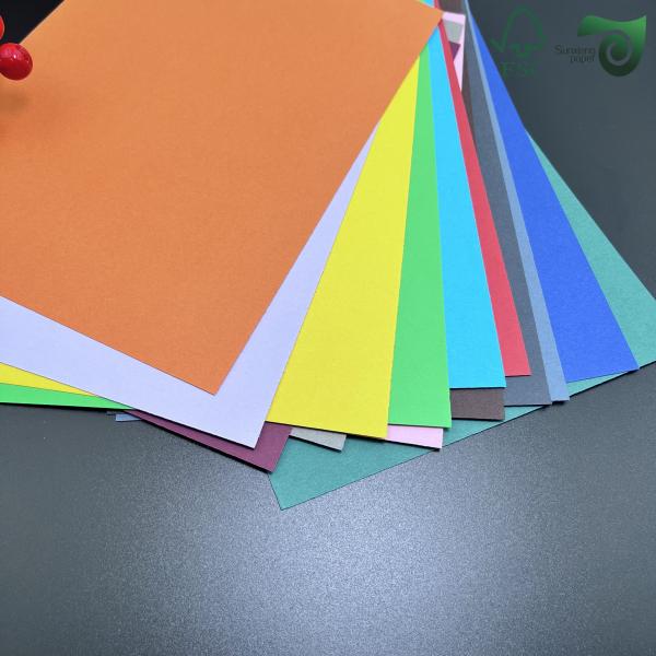 Uncoated Colored Offset Printing Paper 70gsm 80gsm A0 A1 Multi Colour Pure Wood Pulp Paper