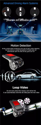 Ночное видение USB видеомагнитофона видеокамеры мини автоматического ADAS DVR для Android