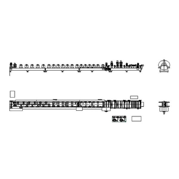 Coil Process Cold Roll Forming Machine C Z For Galvanized Steel