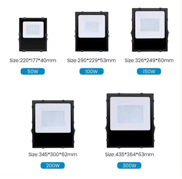 Melhor projétil exterior IP66 resistente à água 50W 100W 150w 200w 300w LED projéteis