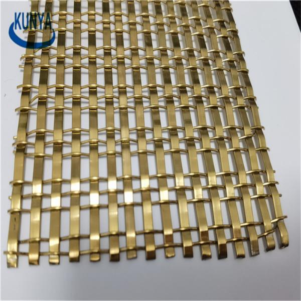ISO9001 30m porta de bronze decorativa de Mesh For Furniture/armário