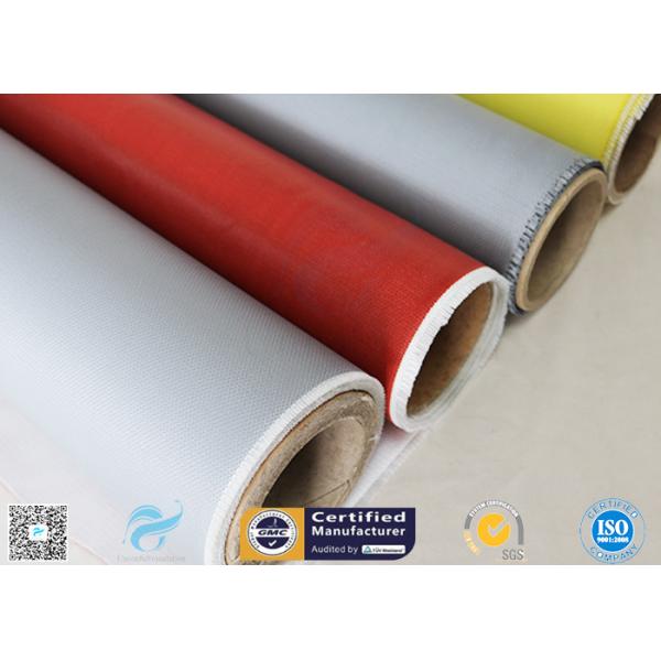 1.2*50m Alkali Free 18OZ Two Sides 4HS Silicone Rubber Coated Fiberglass Fabric