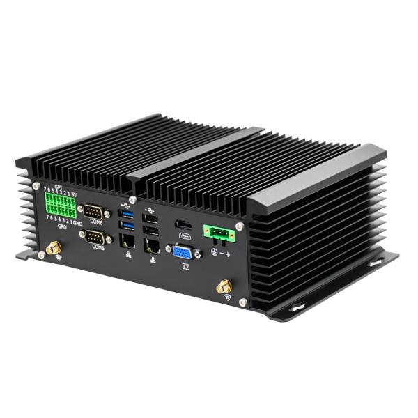 Алюминиевый корпус MINI PC Box Intel J1900 Quad Core 2.0GHZ Barebone 7 COM 2 Lan Бескамерный Barebone IPC HTPC POS Компьютер