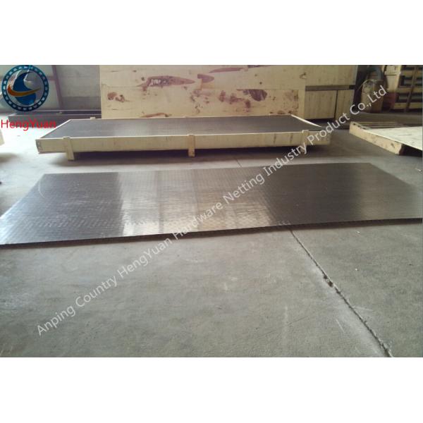 90 Degrees Wedge Flat Wire Wrapped Screen Panel Stainless Steel Material