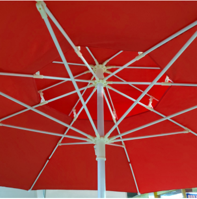 Outdoor Furniture 2.5m Double Top Fiber Umbrella for Sun Protection and Windproof