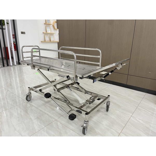 High Quality Stainless Steel Emergency Stretcher Trolley Stainless Steel Guardrail