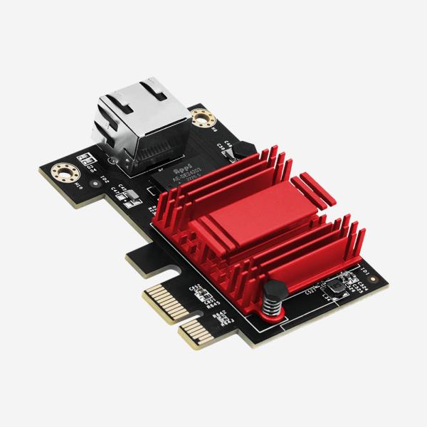 Cartão 2.5Gbps de NIC Adapter PCIe do gigabit aplicável a PCI-EX1 PCI-EX4 PCI-EX8