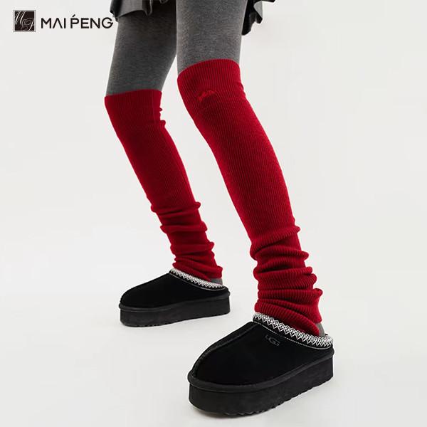 Femmes à nervures au-dessus du genou chaussettes hautes chaussettes chauffantes pour les jambes sans orteils chauffantes pour les jambes pour le yoga et le ballet