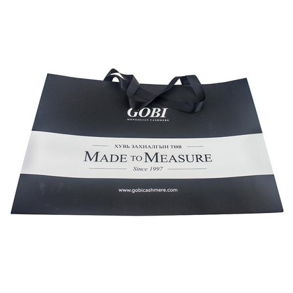 Custom Printed Shopping Paper Bag Hot Stamping Luxury Shopping Paper Bag