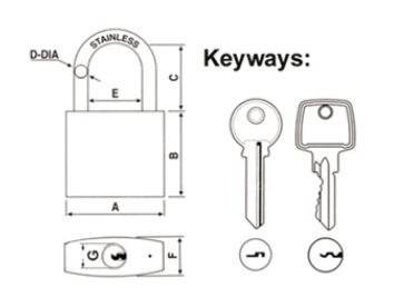 30/40/50/60mm Security Padlock Eco-Friendly High Quality Iron Lock Body Chrome Plated Surface Steel Key
