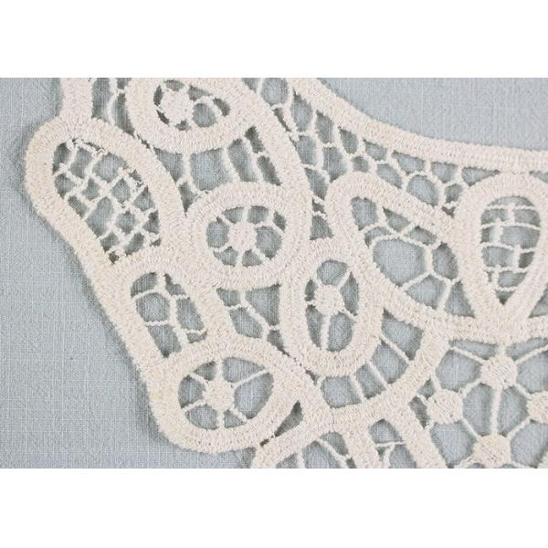 Embroidered Guipure Lace Neck Collar Applique Cotton Venice Lace For Fashion Dresses