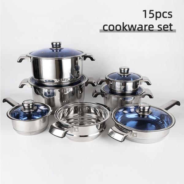 Multifunction Cooking Pots Stainless Steel Sets Cookware Pot And Pans Cookware Set With Thermometer