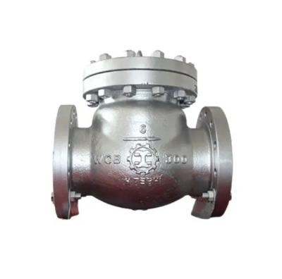 API ANSI 300LB 6Inch WCB Carbon Steel Flange Check Valves Used In Power Plant